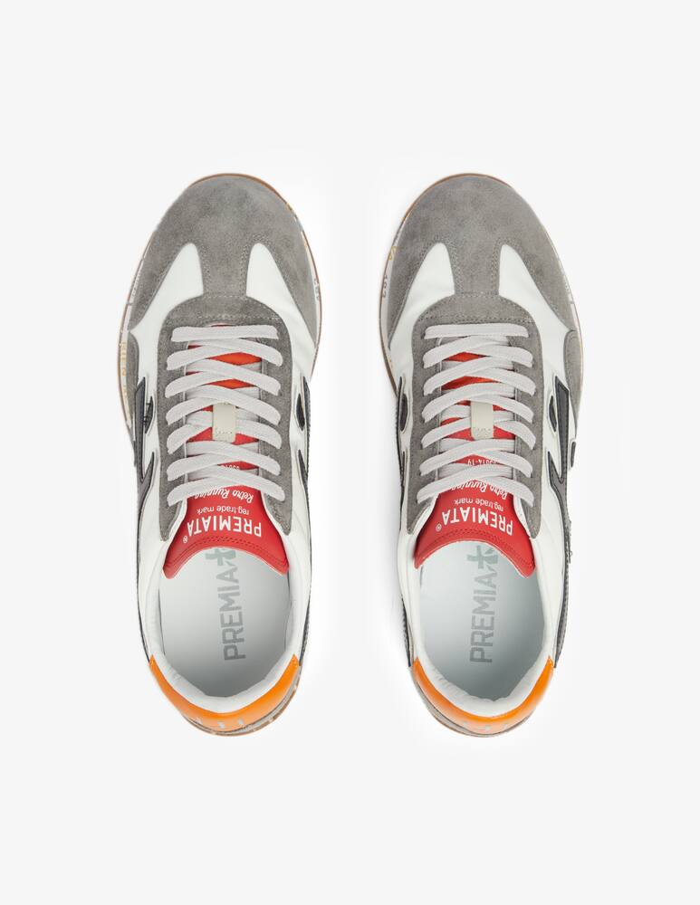 rinascente Premiata Jack x suede nylon sneakers - white