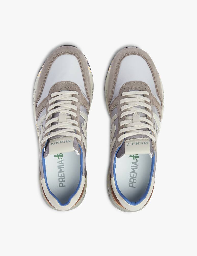 rinascente Premiata Lander nylon suede degrade sneakers - grey