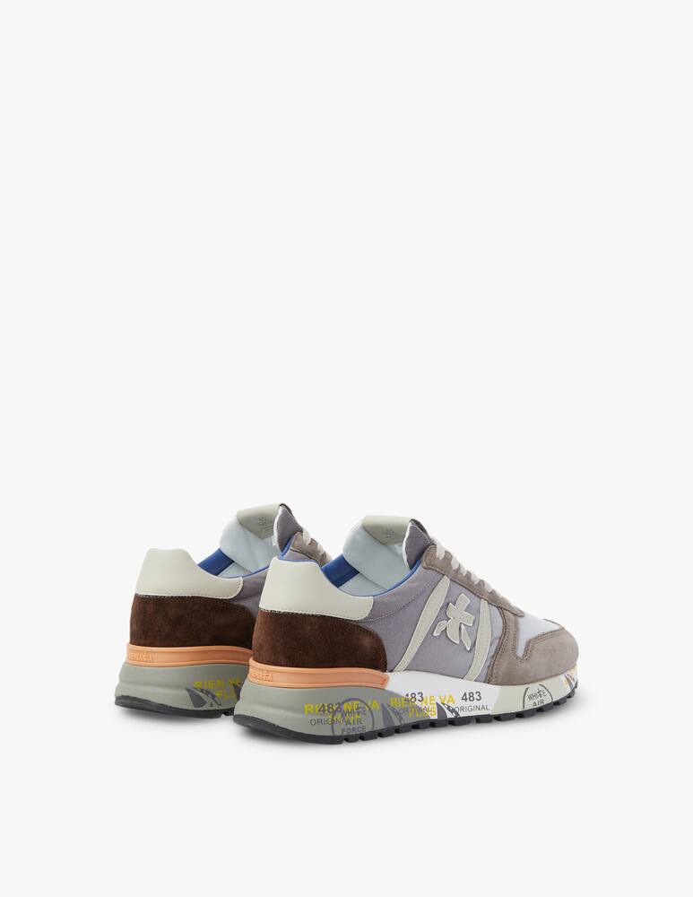 rinascente Premiata Lander nylon suede degrade sneakers - grey