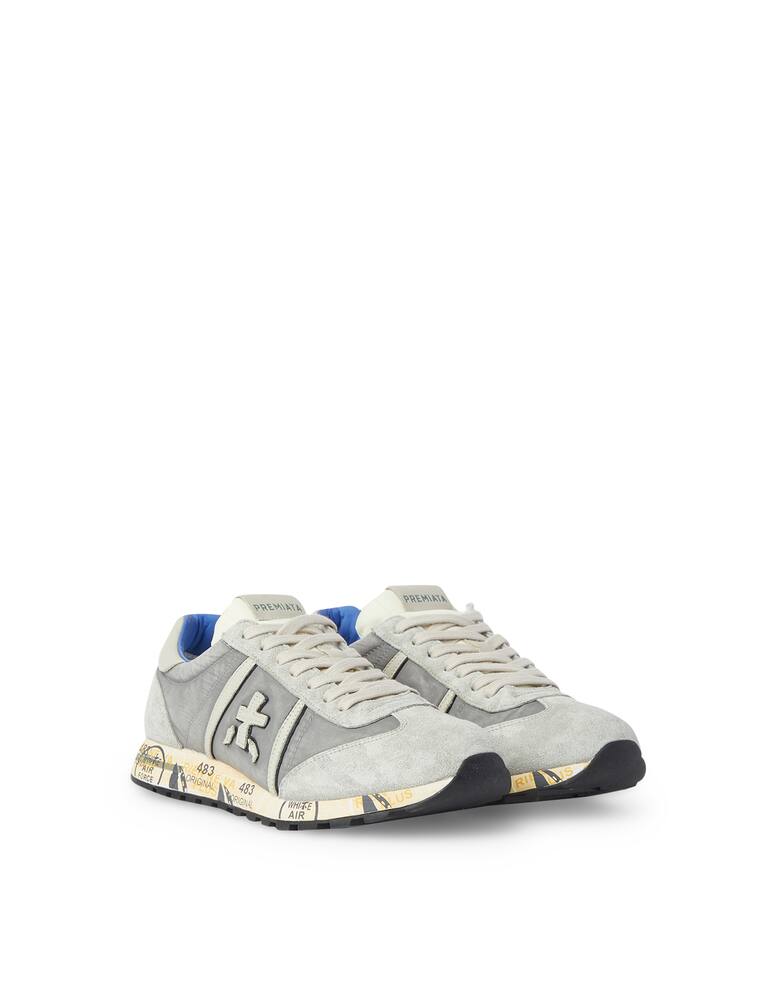 rinascente Premiata Lucy heritage nylon suede sneakers - grey