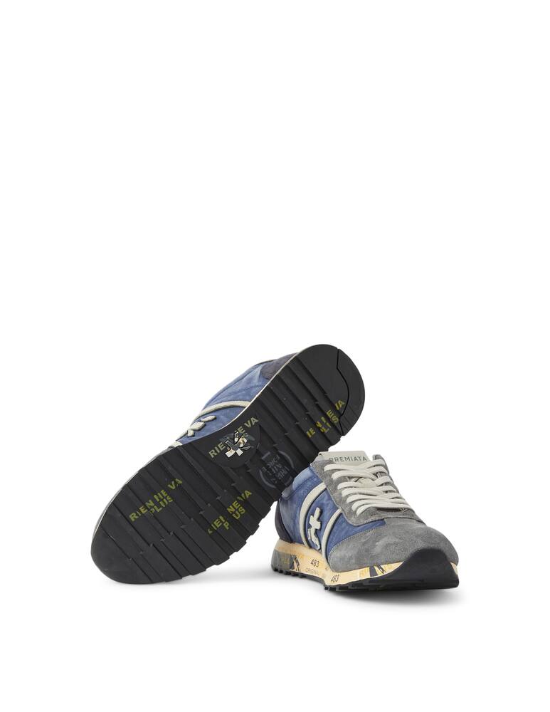 rinascente Premiata Lucy heritage nylon suede sneakers - blue