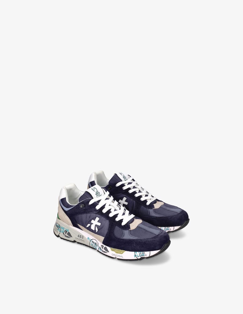 rinascente Premiata Mase ripstop suede sneakers - blue