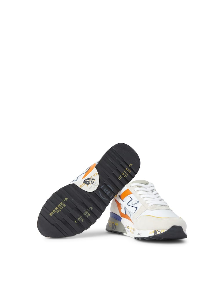 rinascente Premiata Mick nylon suede multi sneakers - white