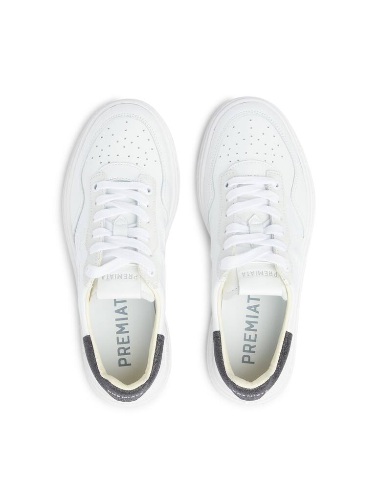 rinascente Premiata Quinn D perforated low-top sneakers - white