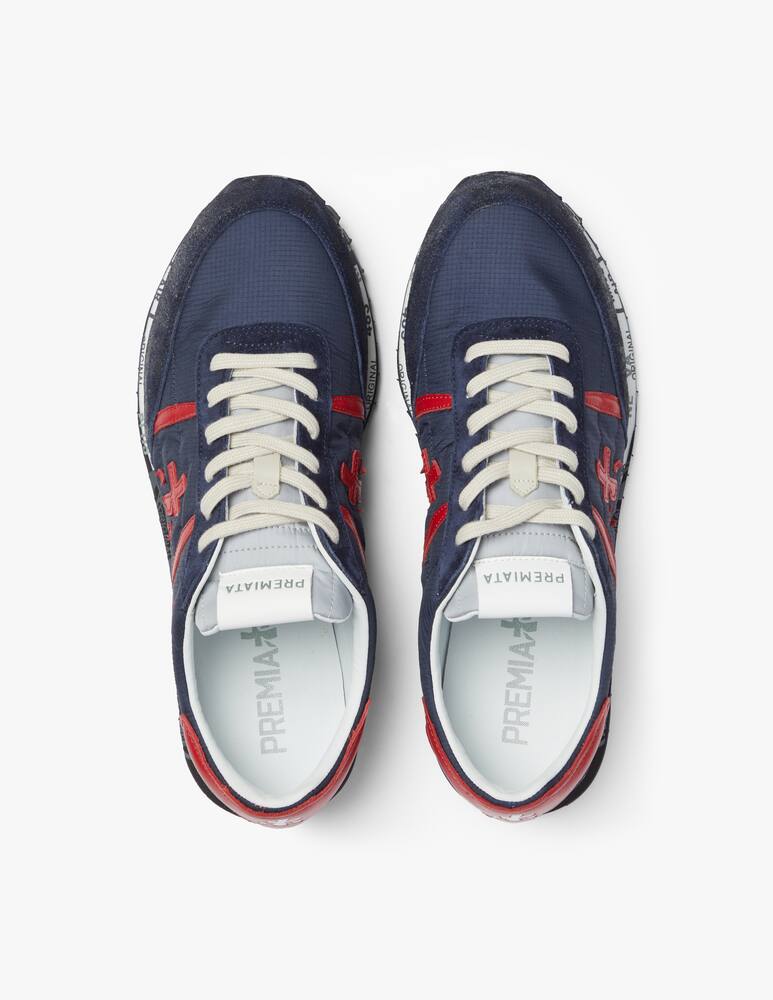 rinascente Premiata Sean ripstop suede sneakers - blue