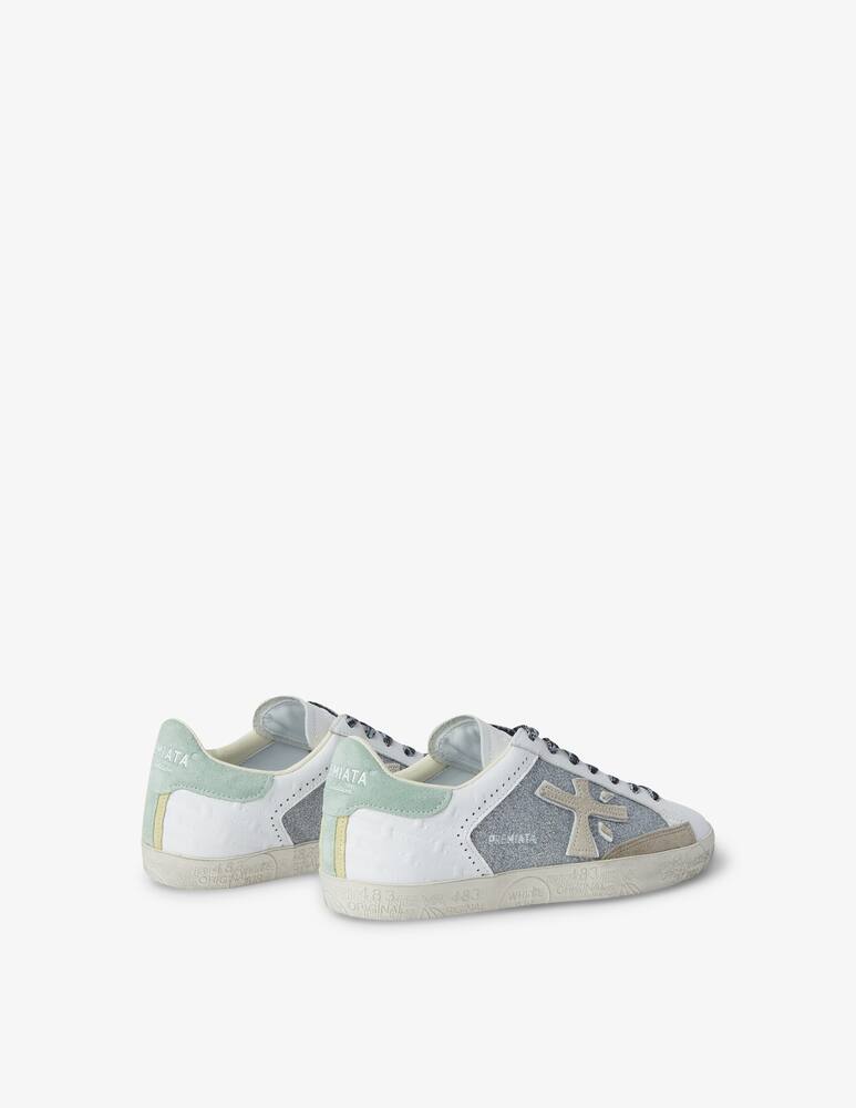 rinascente Premiata Steven D low-top sneakers with glitter - grey