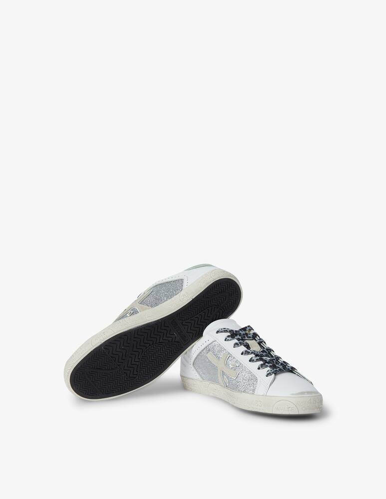 rinascente Premiata Steven D low-top sneakers with glitter - grey