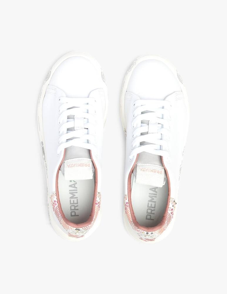 rinascente Premiata Belle perforated low-top sneakers - white