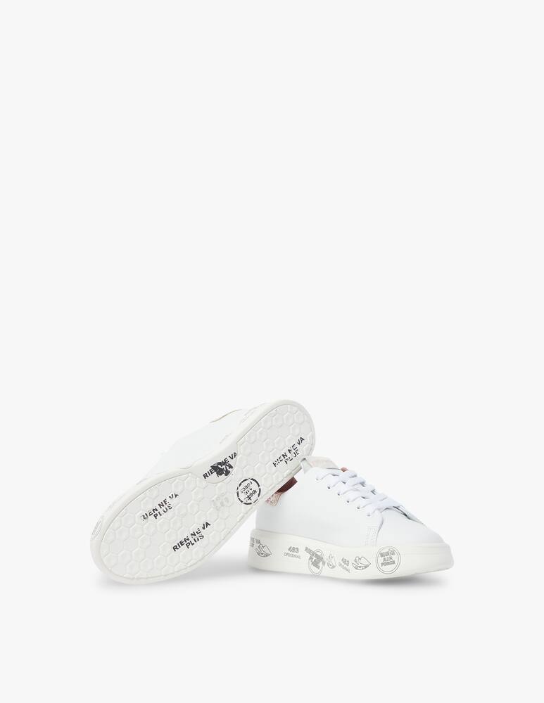 rinascente Premiata Belle perforated low-top sneakers - white