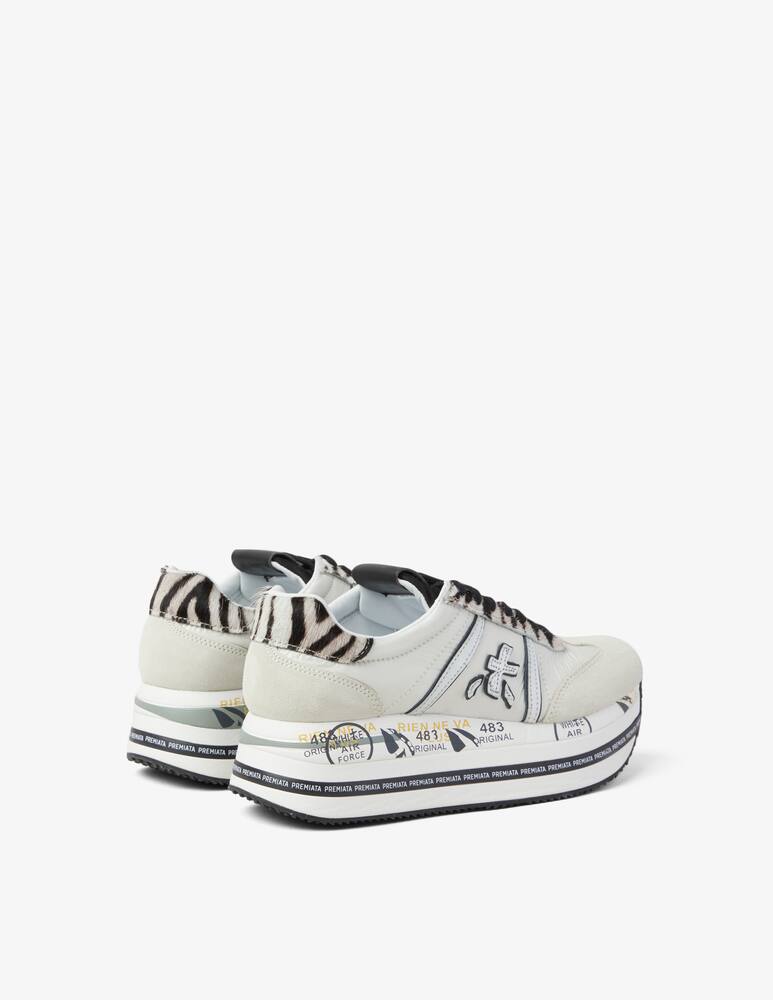 rinascente Premiata Sneakers retro zebra Beth - Bianco