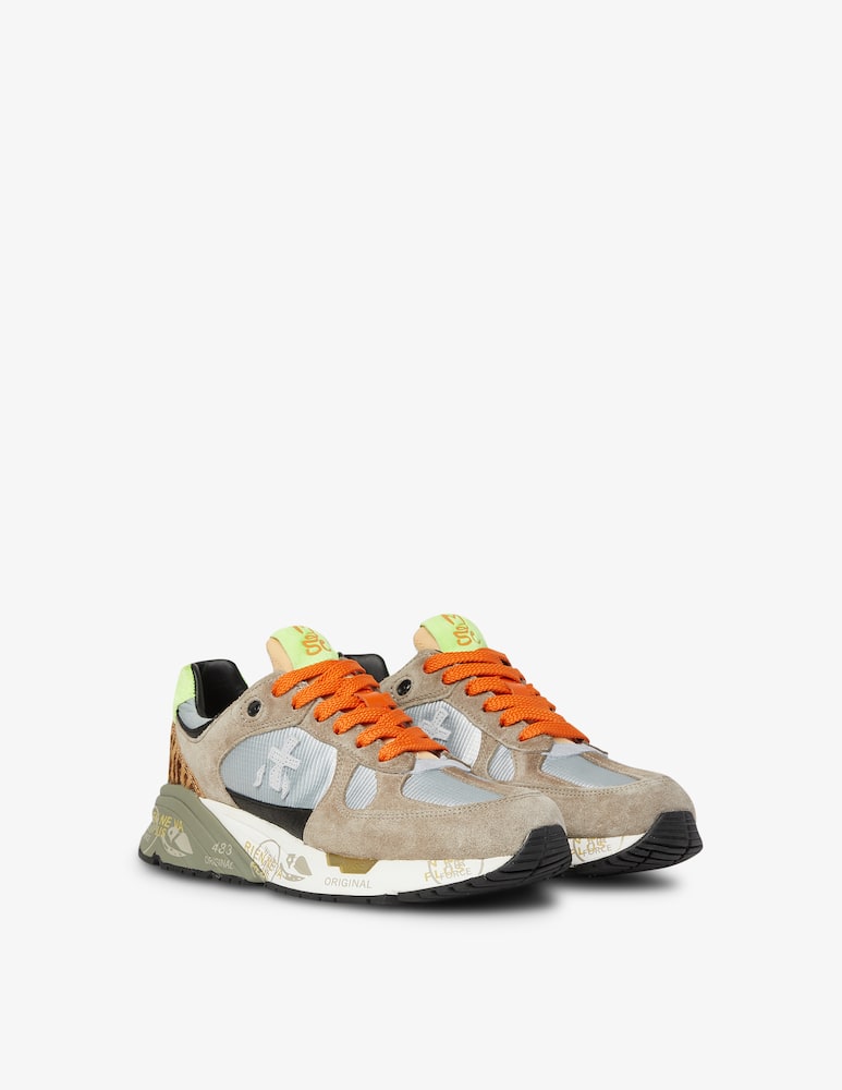 rinascente Premiata Mase D Fluo sneakers back leo - Beige