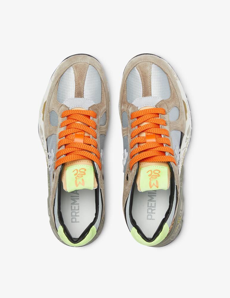 rinascente Premiata Mase D Fluo sneakers back leo - Beige