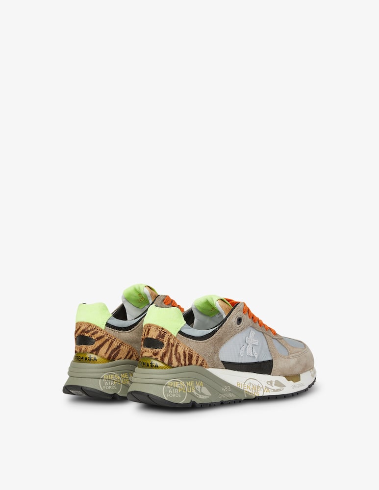 rinascente Premiata Mase D Fluo sneakers back leo - Beige