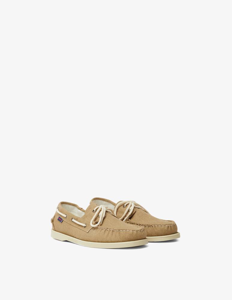 rinascente Sebago Boat shoe portland washed canvas