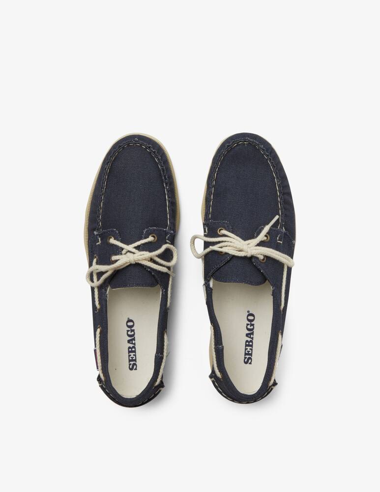 rinascente Sebago Boat shoe portland washed canvas