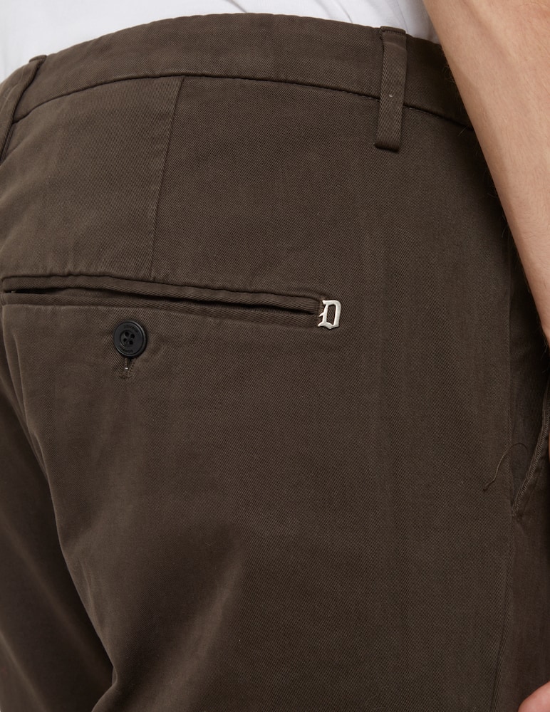 rinascente Dondup Gabardine gaubert pant - Brown