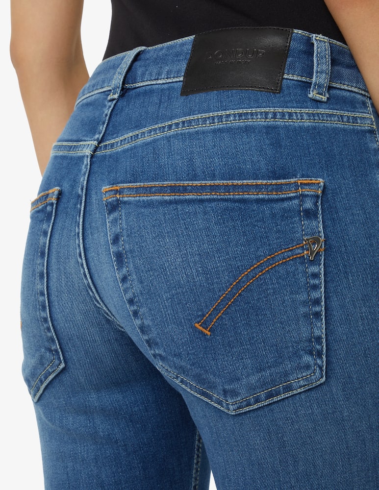 rinascente Dondup Pantalone in cotone Lola - Blu