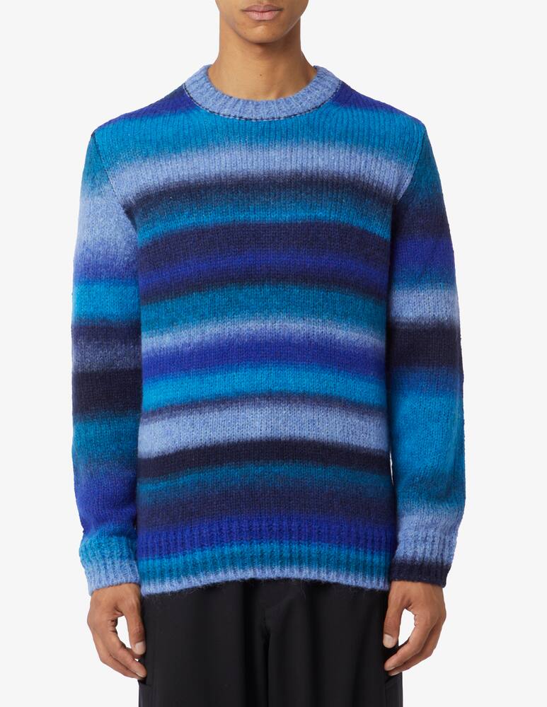 Dondup Striped mohair crewneck jumper - picture 1 Dondup Striped mohair crewneck jumper - picture 1