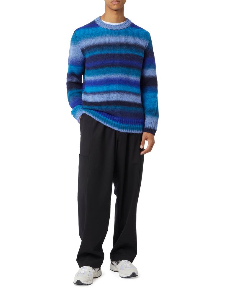 Dondup Striped mohair crewneck jumper - picture 2 Dondup Striped mohair crewneck jumper - picture 2