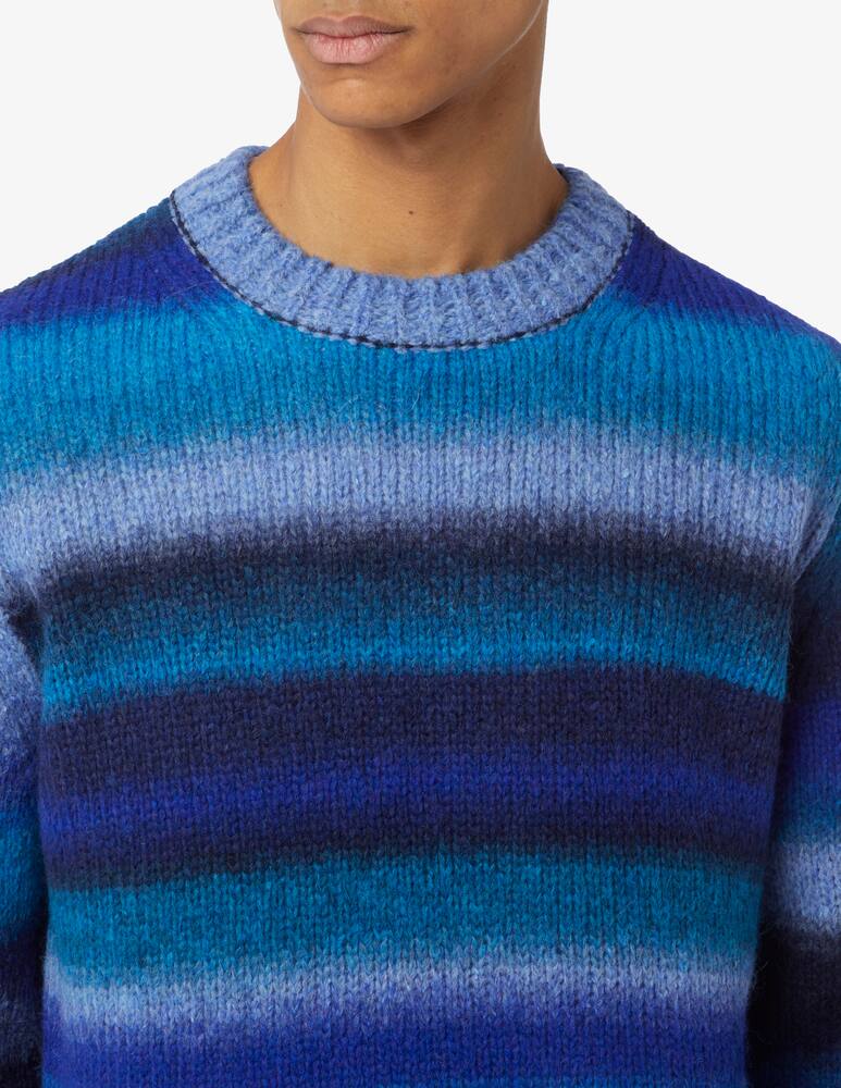 Dondup Striped mohair crewneck jumper - picture 4 Dondup Striped mohair crewneck jumper - picture 4