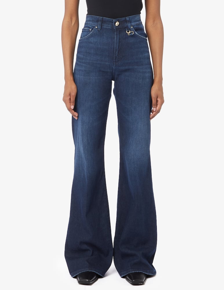 Dondup Jeans a vita alta e gamba larga - immagine 1 Dondup Jeans a vita alta e gamba larga - immagine 1