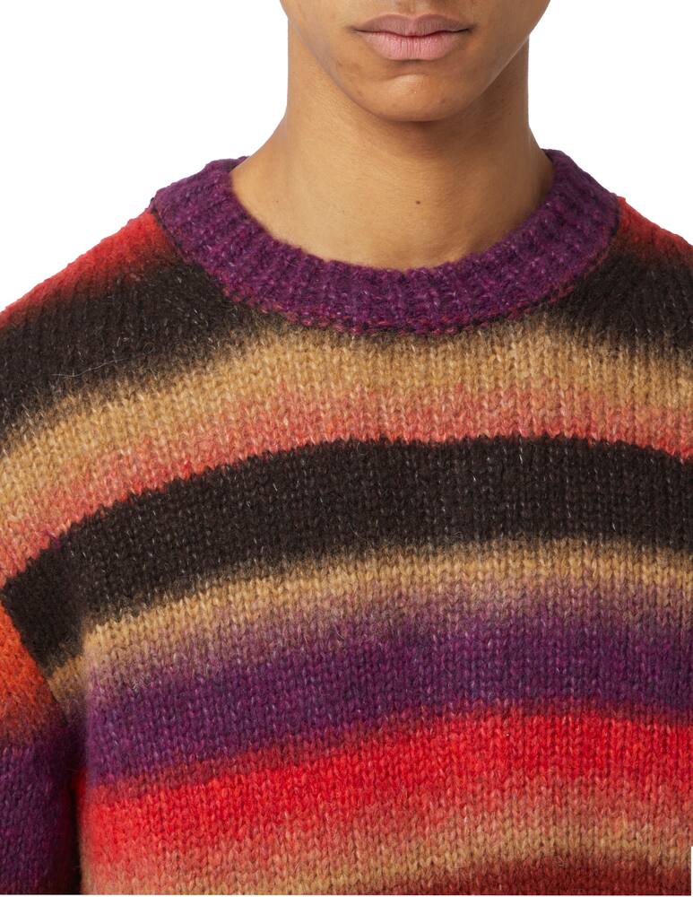 rinascente Dondup Striped mohair crewneck jumper