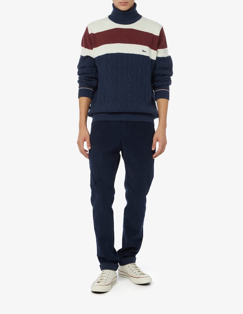 rinascente Dondup Ribbed velvet gaubert trousers