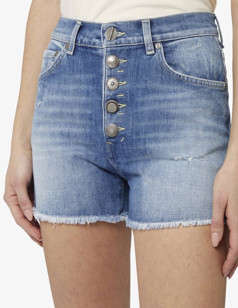 Dondup Stella shorts with jewel buttons - picture 4 Dondup Stella shorts with jewel buttons - picture 4