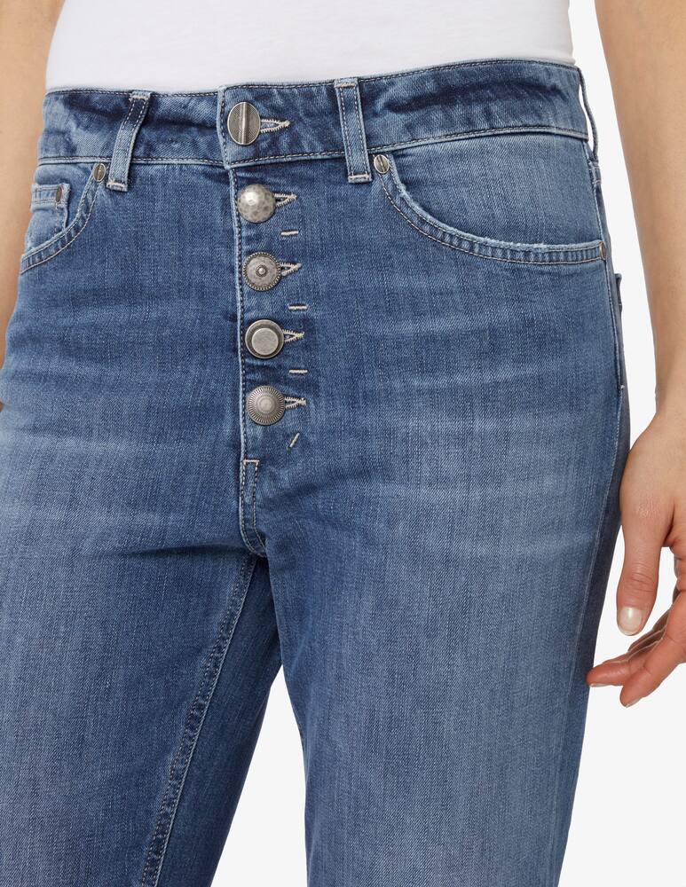 rinascente Dondup Pantalone Koons gioiello mid blu