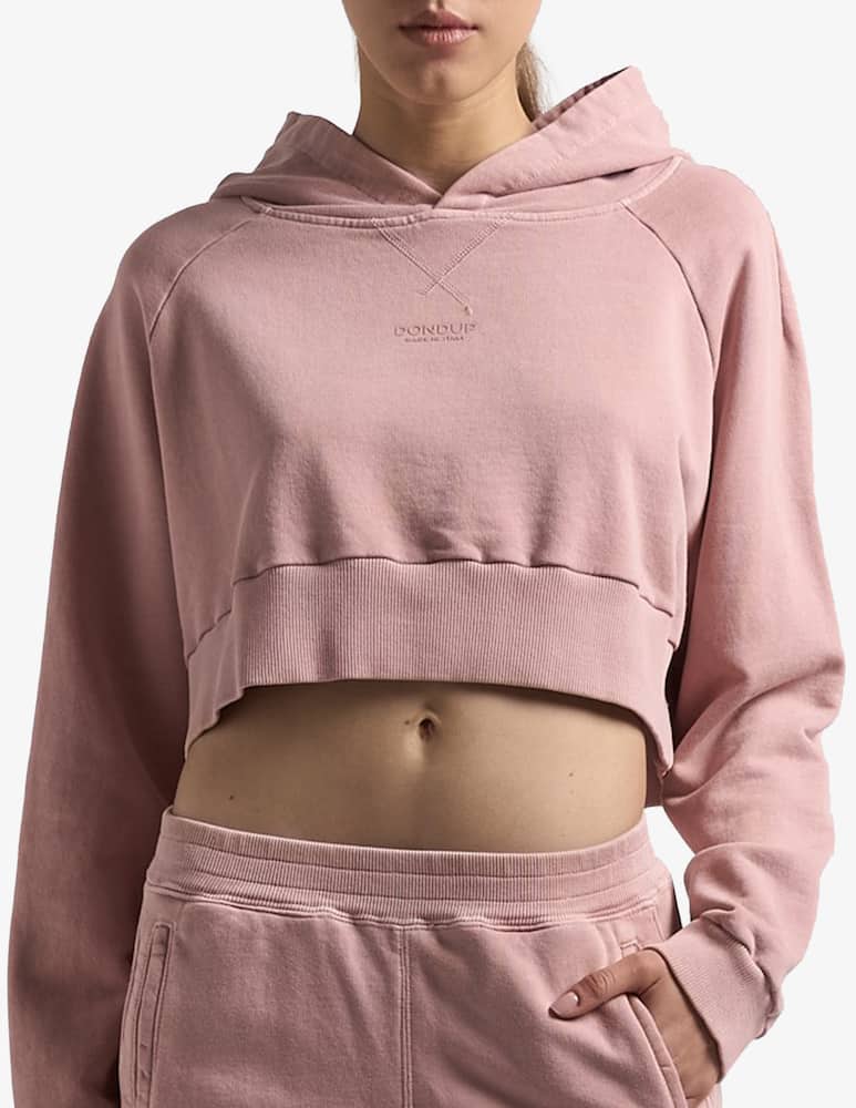 Dondup Felpa crop con cappuccio - immagine 1 Dondup Felpa crop con cappuccio - immagine 1