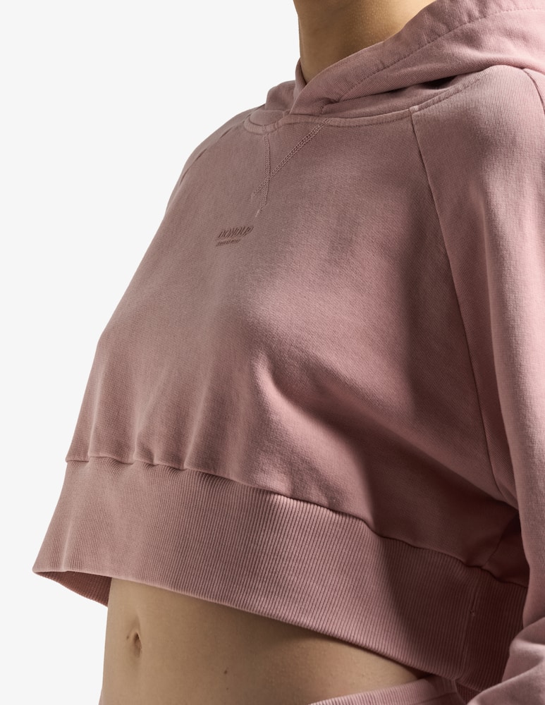 Dondup Felpa crop con cappuccio - immagine 3 Dondup Felpa crop con cappuccio - immagine 3