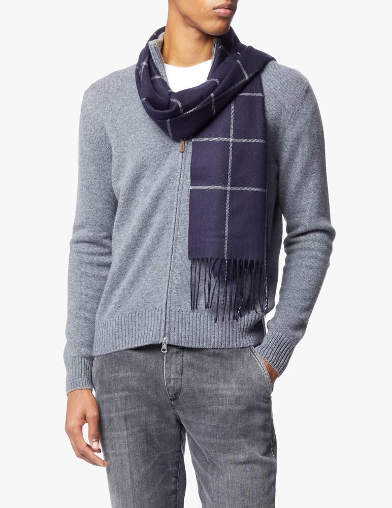 rinascente Piacenza Cashmere Sciarpa in seta e cashmere a quadri