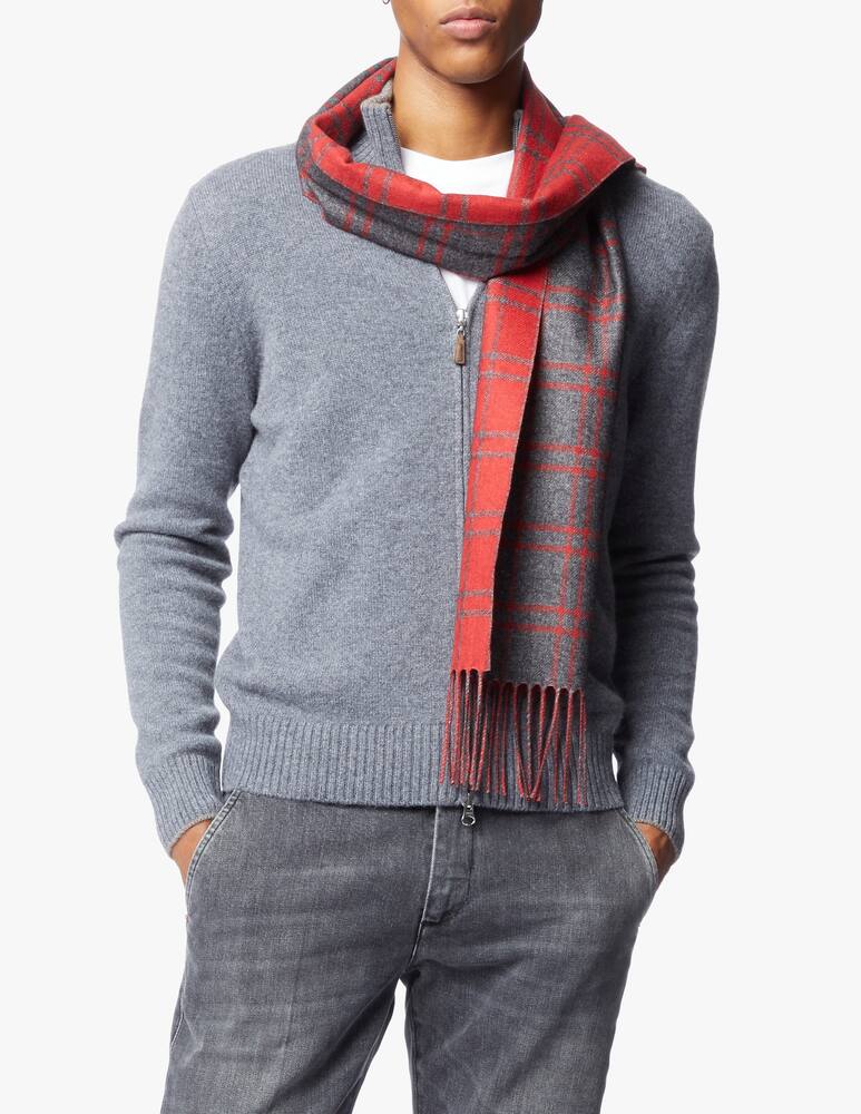 rinascente Piacenza Cashmere Sciarpa in seta e cashmere a quadri