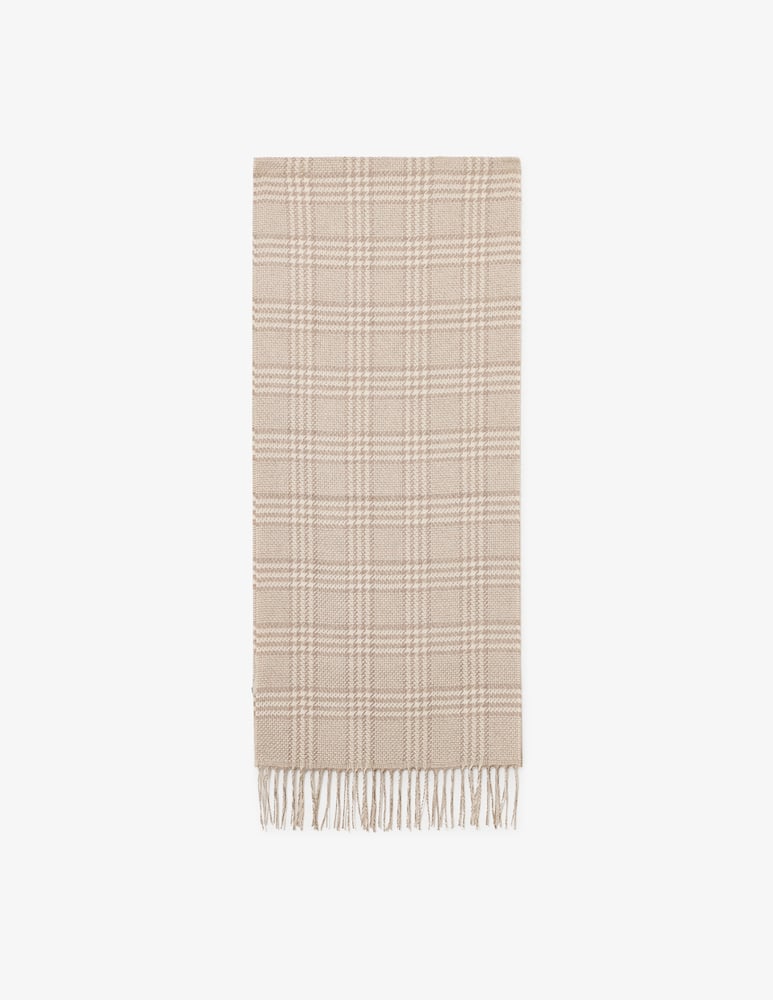 rinascente Piacenza Cashmere Check pattern scarf