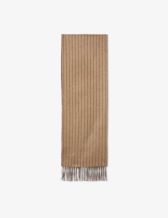 Piacenza Cashmere - Sciarpa gessata doppio filo - €175,00