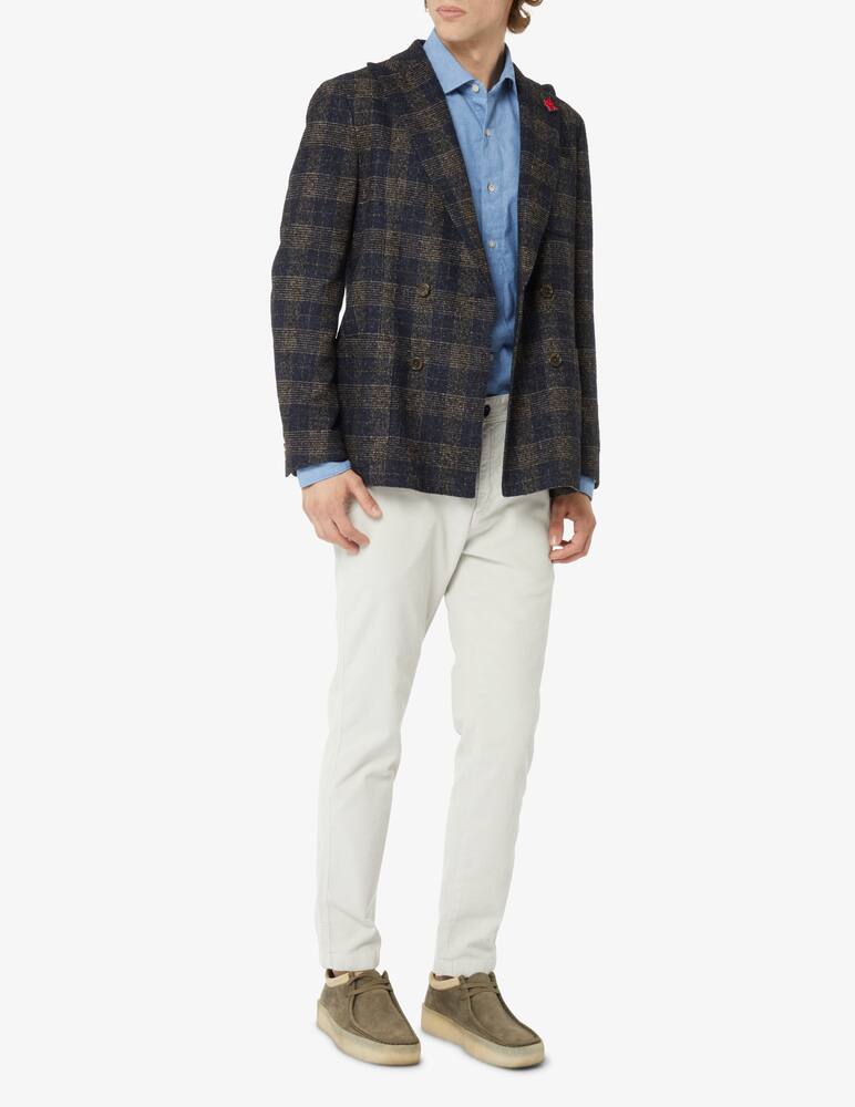 rinascente Tommy Hilfiger Checked double breasted blazer - Blue