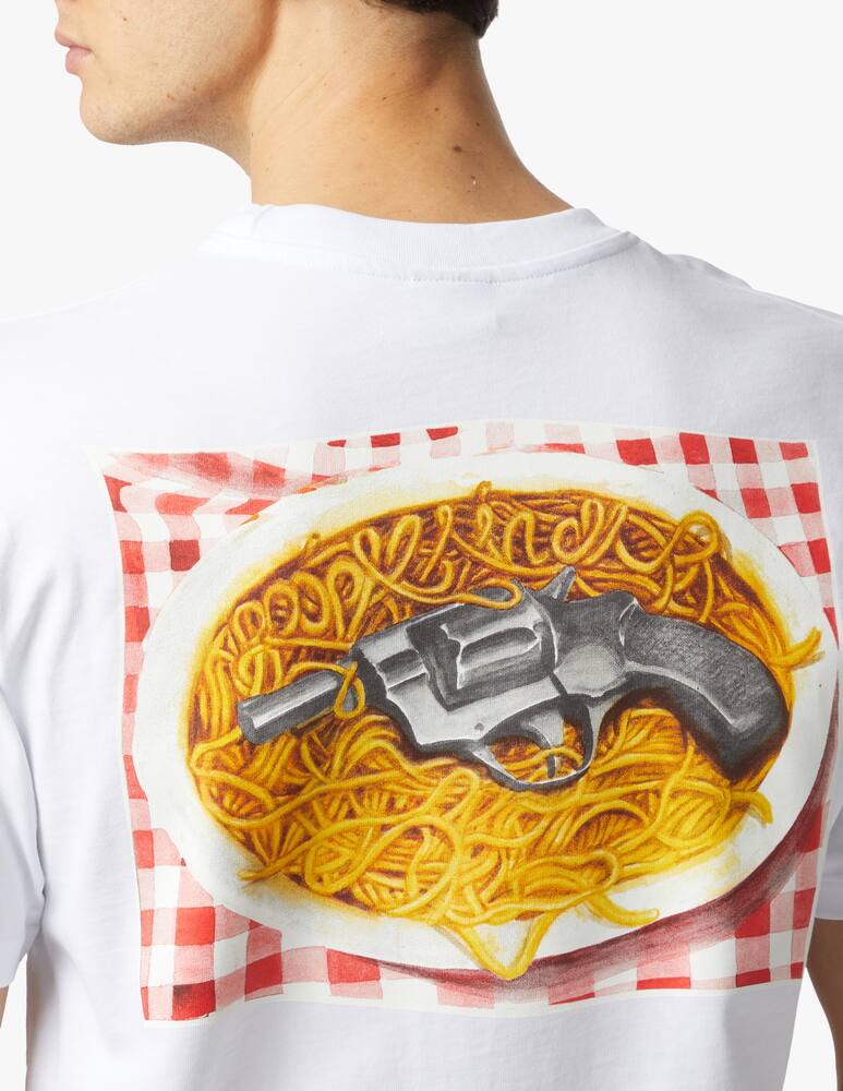 rinascente Propaganda Maglietta manica corta spaghetti retro - bianco