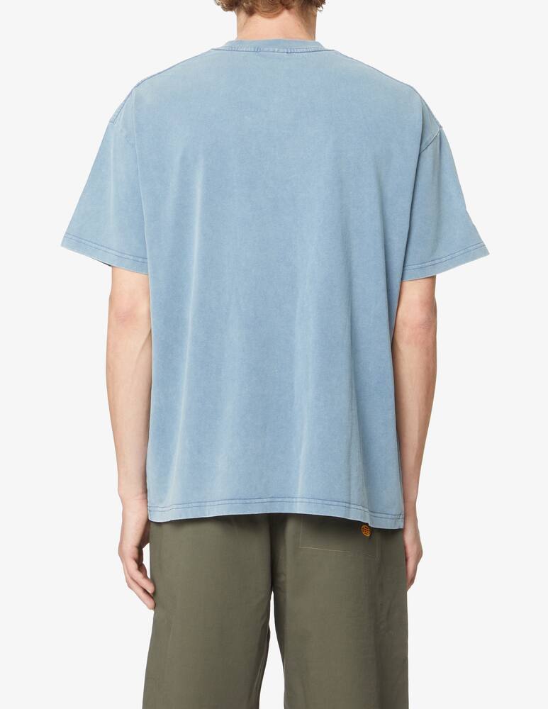 rinascente Funky Maglietta con logo ricamato - Azzurro