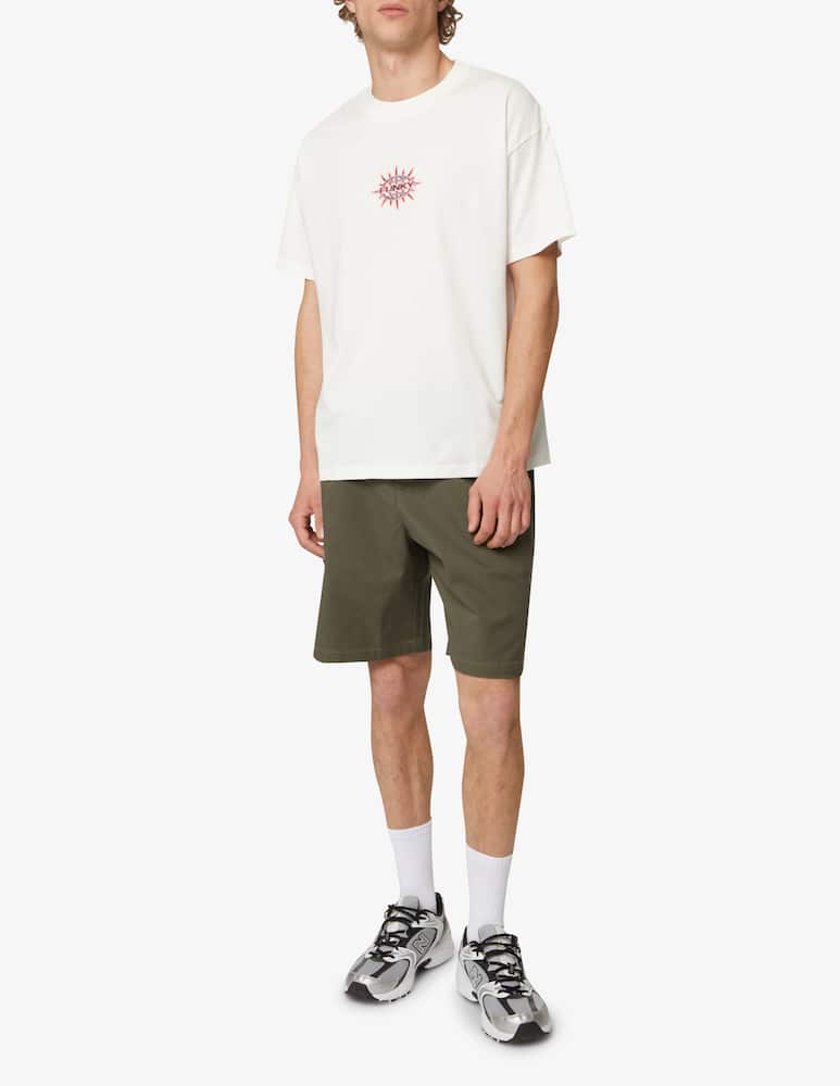 rinascente Funky Maglietta con logo ricamato - Bianco