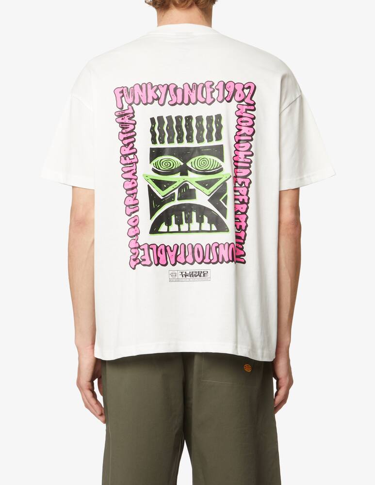 rinascente Funky Ritual graphic back t-shirt - White