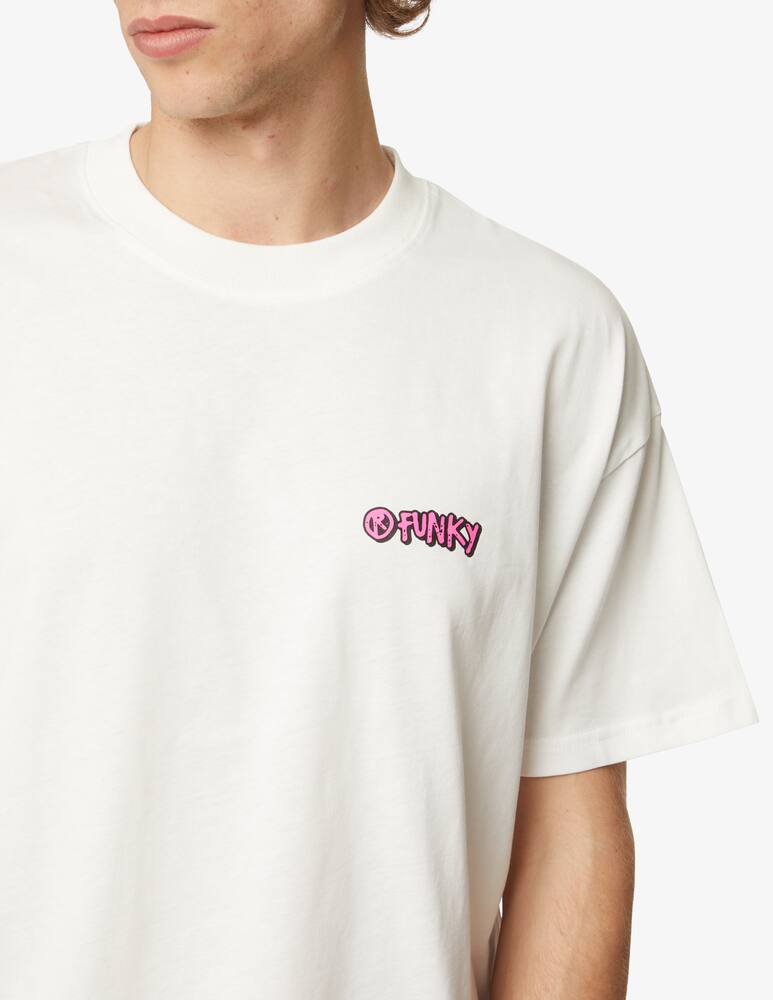 rinascente Funky Ritual graphic back t-shirt - White