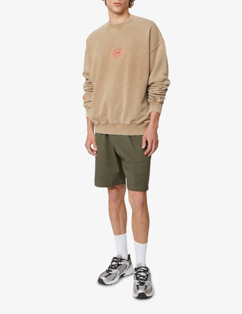 rinascente Funky Embroidered logo roundneck sweatshirt - Brown