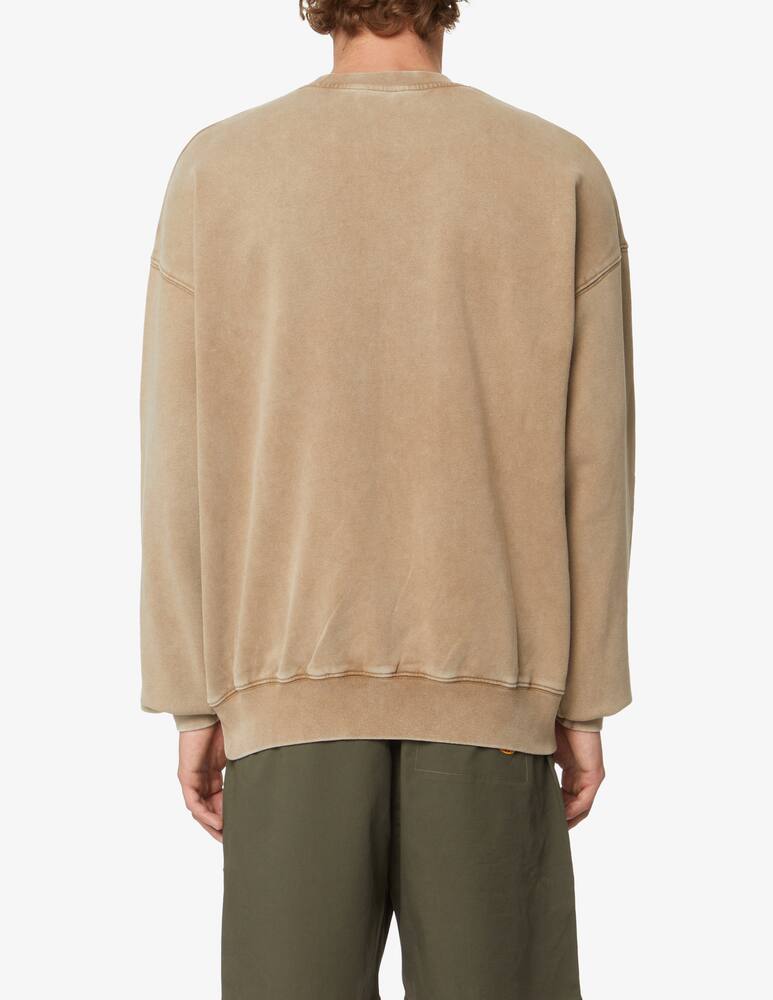 rinascente Funky Embroidered logo roundneck sweatshirt - Brown