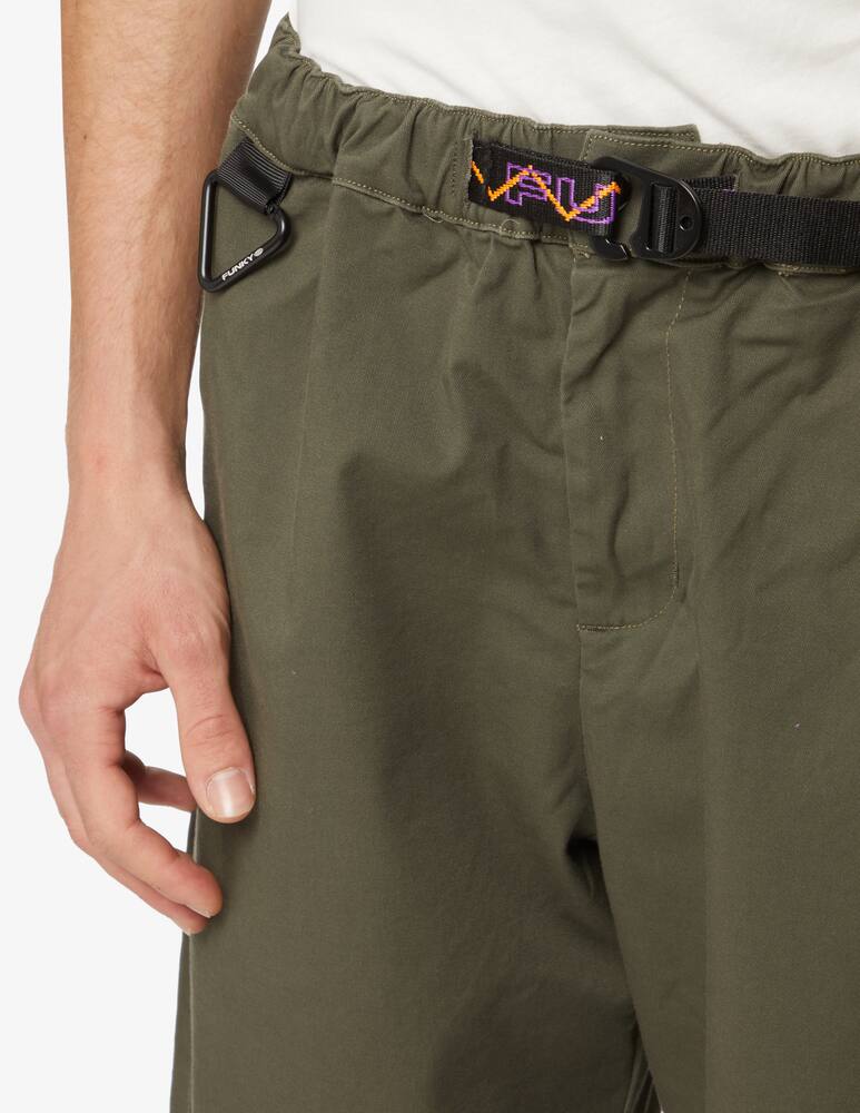 rinascente Funky Atzeca belt shorts - Green