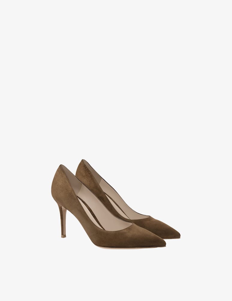 Gianvito Rossi Decolletè in pelle scamosciata Gianvito 85 - immagine 2 Gianvito Rossi Decolletè in pelle scamosciata Gianvito 85 - immagine 2