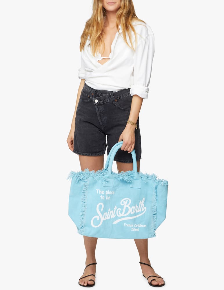 rinascente MC2 Saint Barth Canvas beach bag