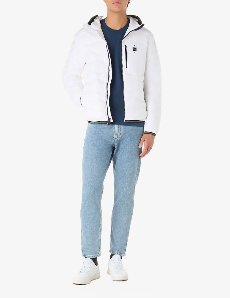 rinascente Blauer Wave hooded jacket