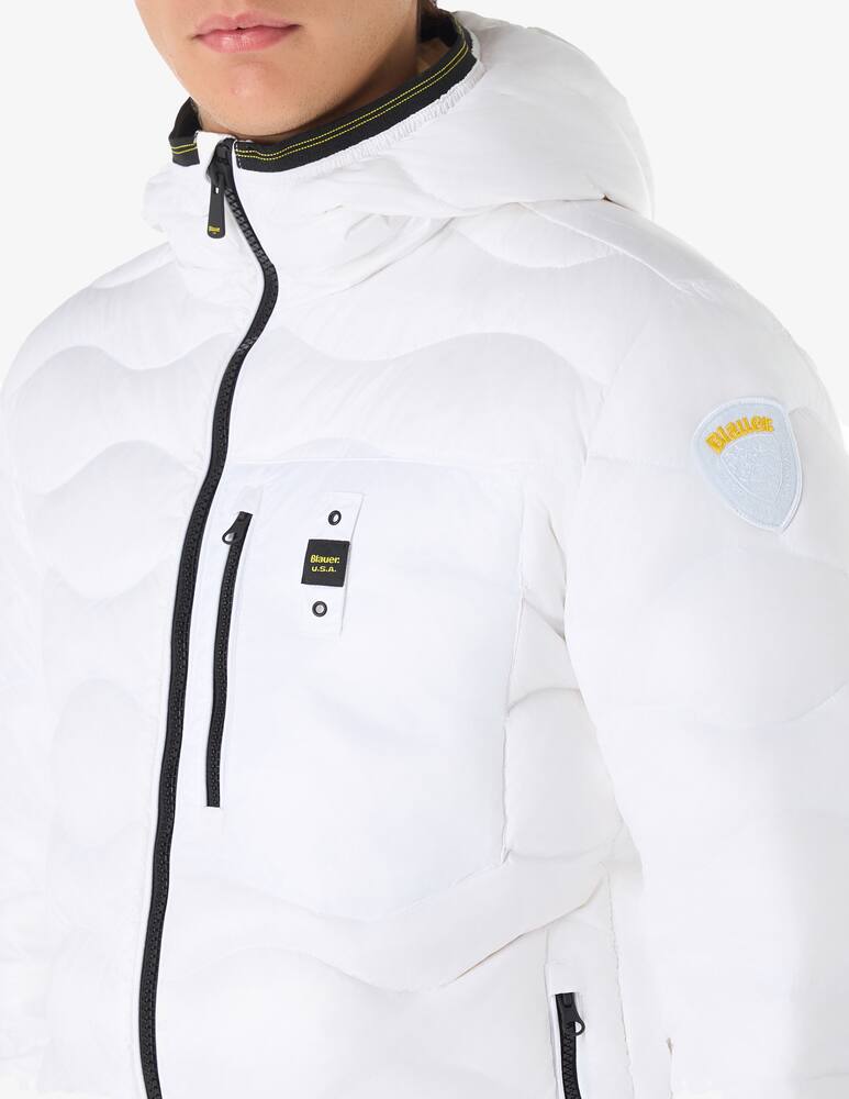 rinascente Blauer Wave hooded jacket