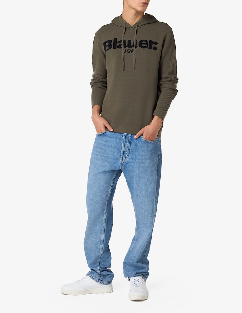 Blauer Felpa con cappuccio big logo - immagine 2 Blauer Felpa con cappuccio big logo - immagine 2