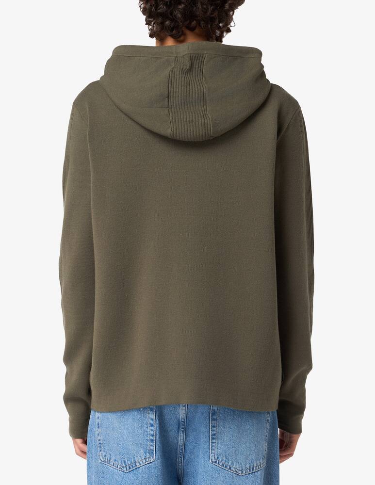 rinascente Blauer Felpa con cappuccio big logo